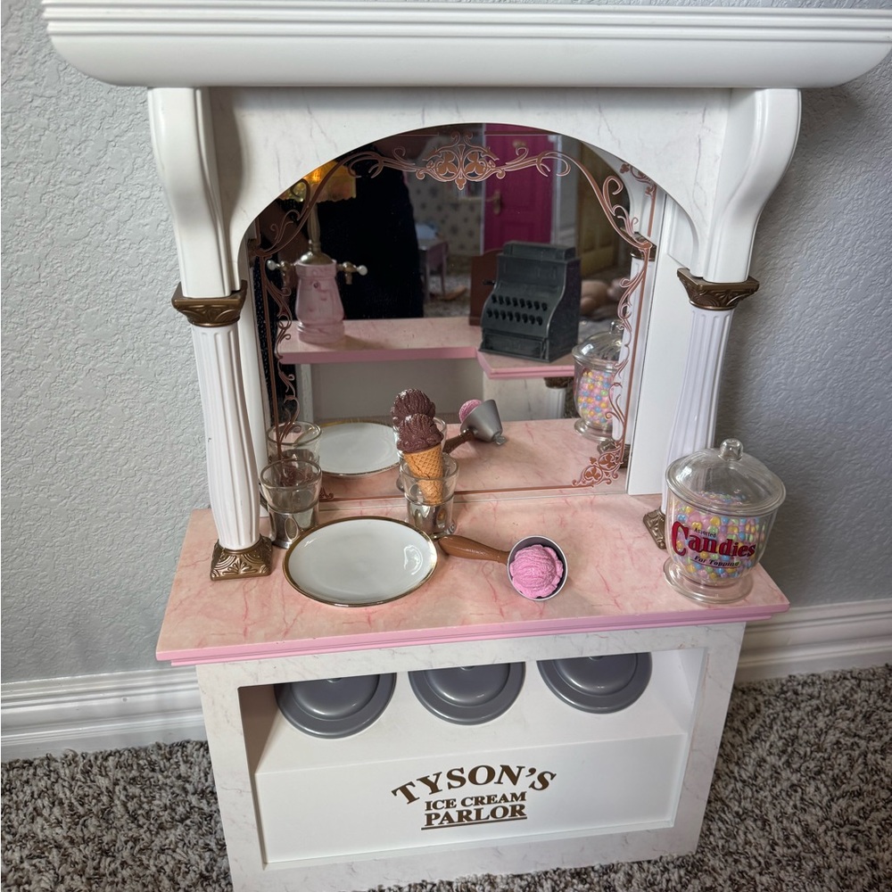 American Girl Ice Cream Parlor Set